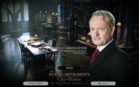 Hodge Starkweather in City of Bones Character Analysis .